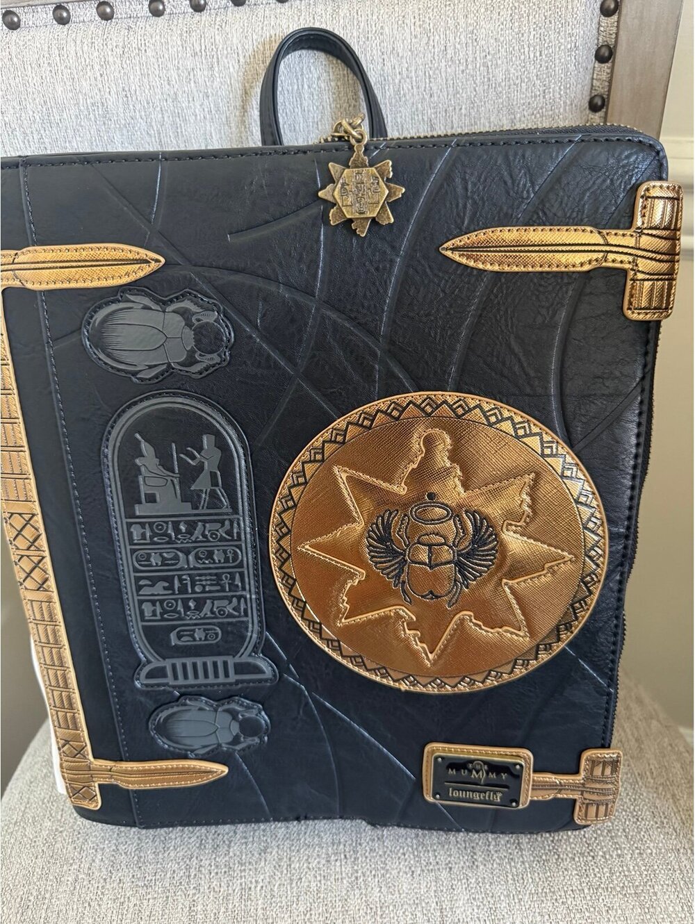 Loungefly Mummy Themed Black Backpack